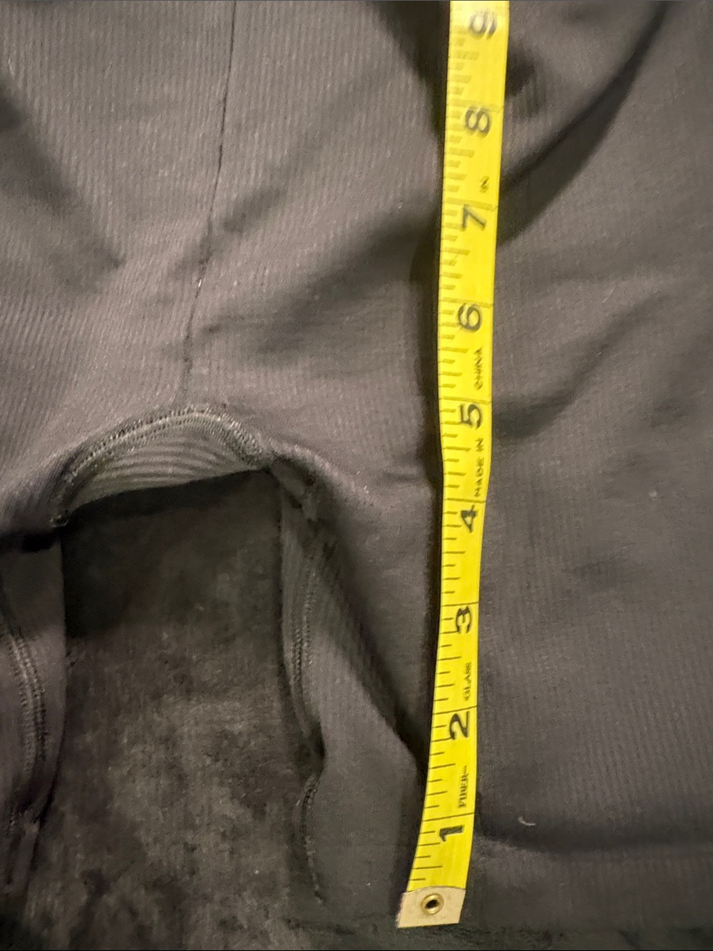 ALO Yoga Ribbed High-Waist Bike Shorts in Charcoal - Picture 6 of 7